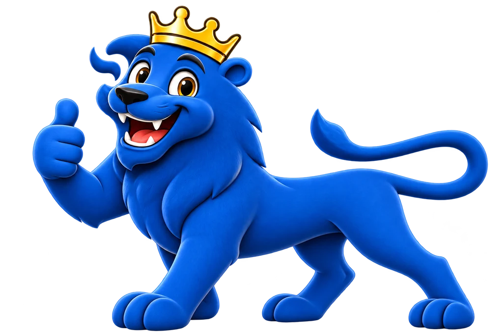 Leo, das Lernmaskottchen